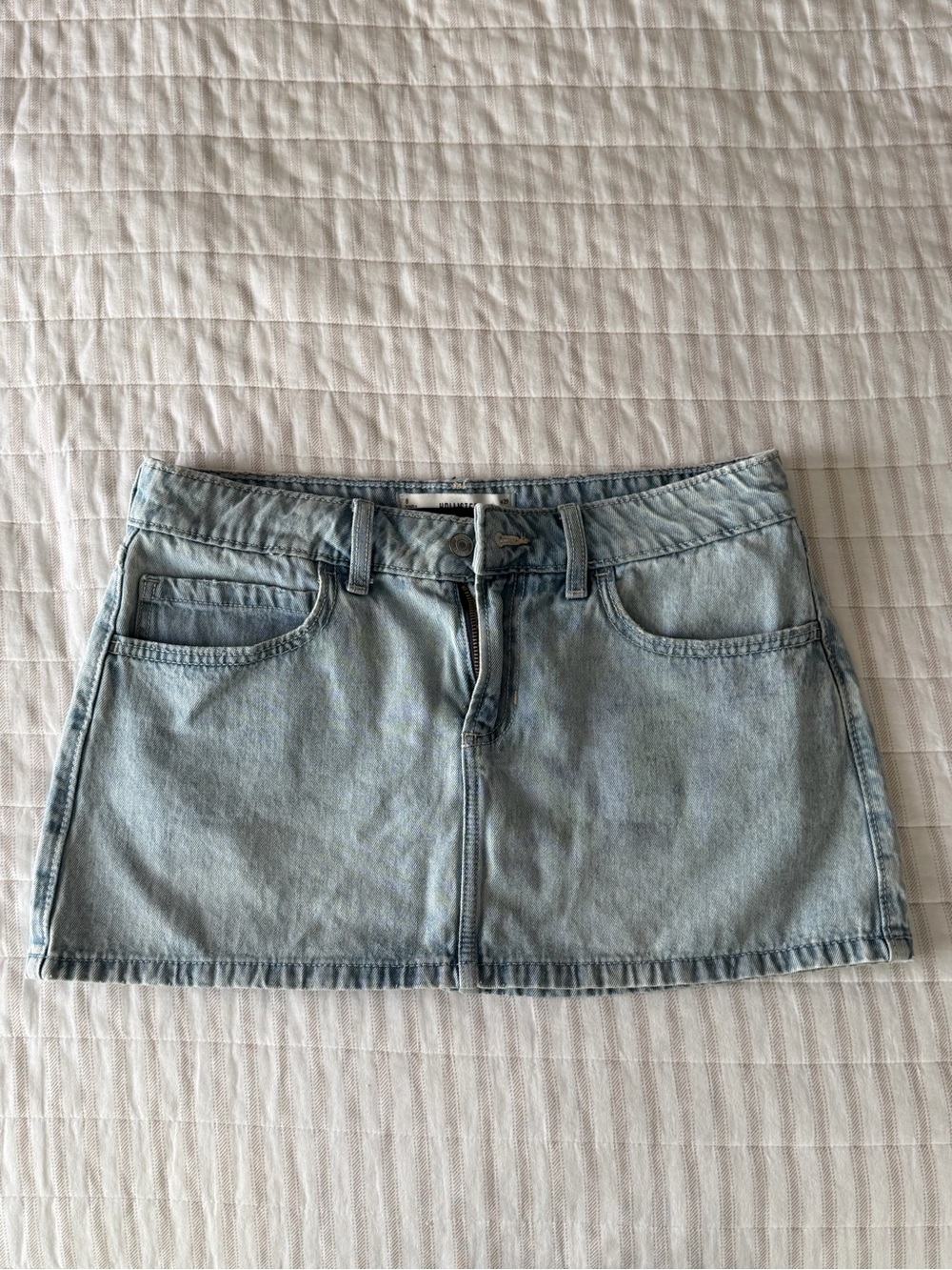 Hollister Light Blue Denim Mini Skort
